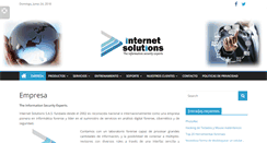 Desktop Screenshot of internet-solutions.com.co