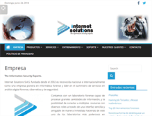 Tablet Screenshot of internet-solutions.com.co